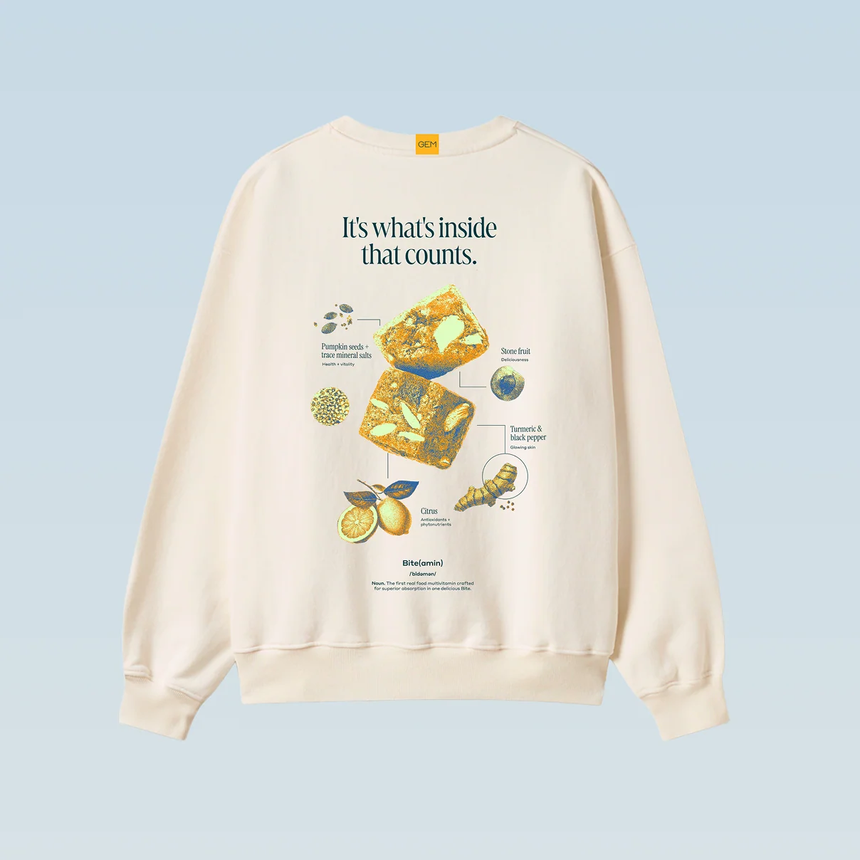 GEM Crewneck - Cream - Image 2